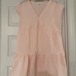 Blush Pink Mini Flowy Dress